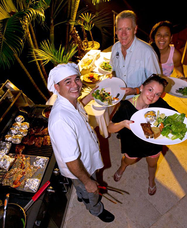 BBQ nights at our Panama resort.