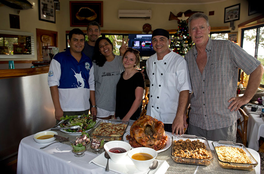 We only use organic ingredients in our resort restaurant.